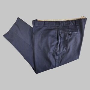 Dickies 874 Men's Work Pants 46x30 Blue Original Fit Durable Poly Cotton Blend